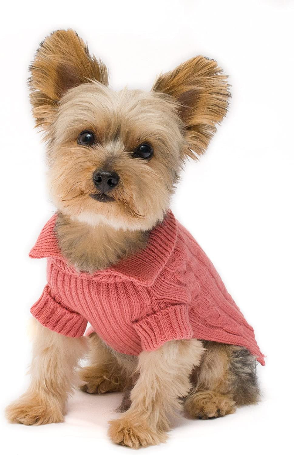 Millennium Pink Aran Dog Sweater Size #12 Medium